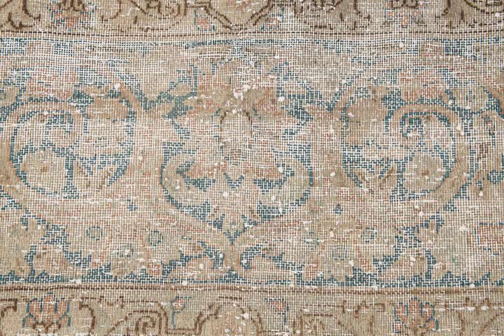 9' 9 x 13' 7 Hand Knotted Ultra Vintage Persian Wool Rug