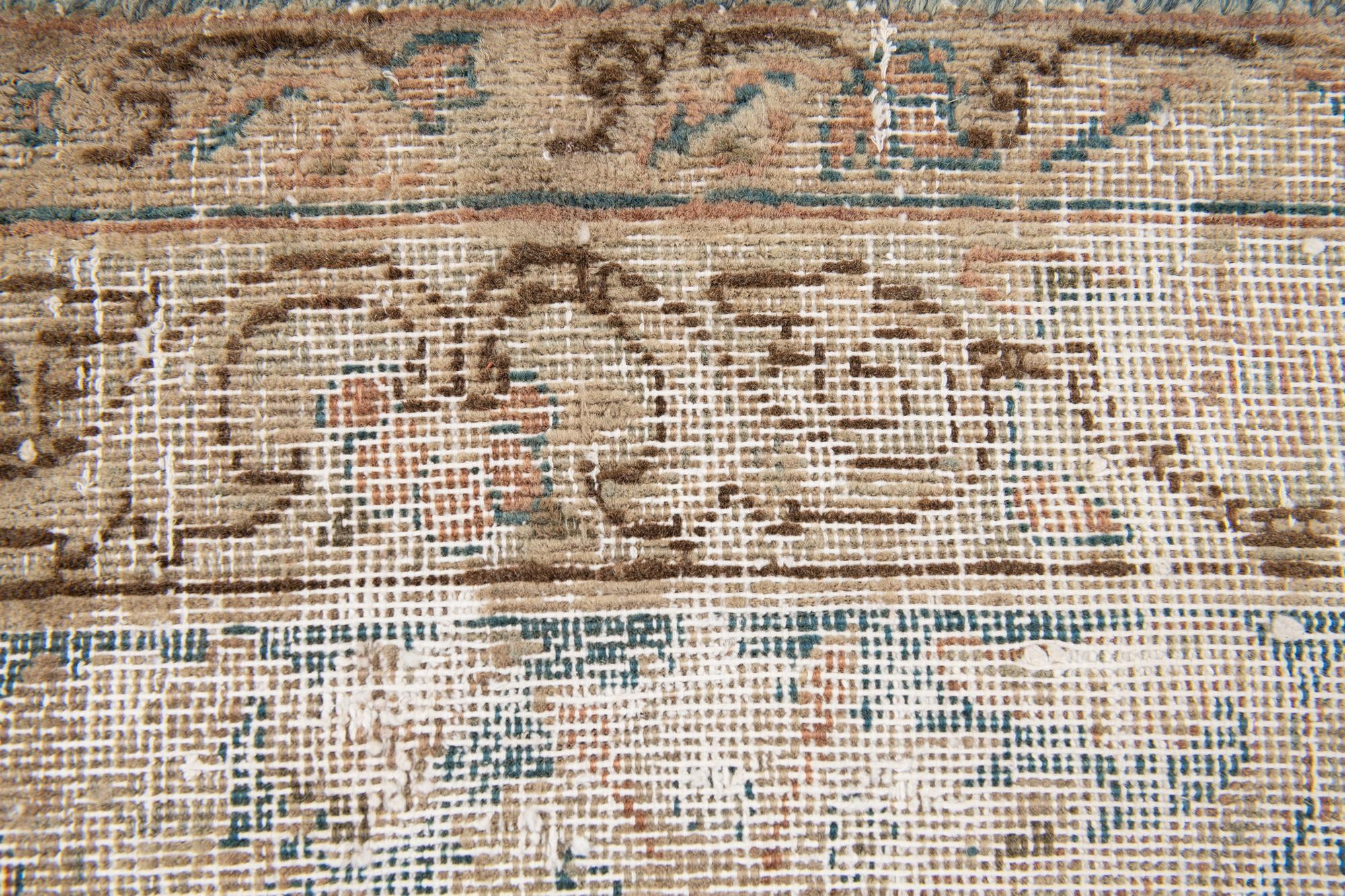 9' 9 x 13' 7 Hand Knotted Ultra Vintage Persian Wool Rug
