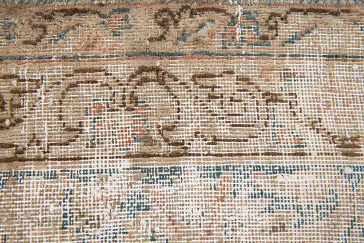 9' 9 x 13' 7 Hand Knotted Ultra Vintage Persian Wool Rug