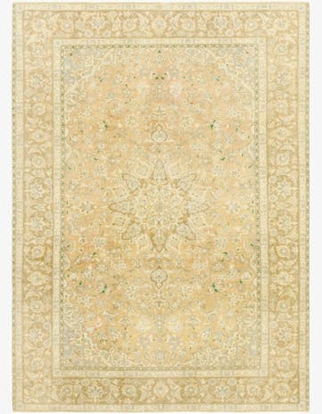 8' x 10' 11 Hand Knotted Ultra Vintage Persian Wool Rug