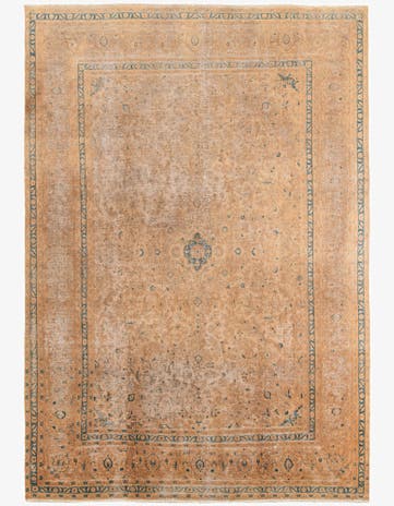 7' 8 x 11' 2 Hand Knotted Ultra Vintage Persian Wool Rug