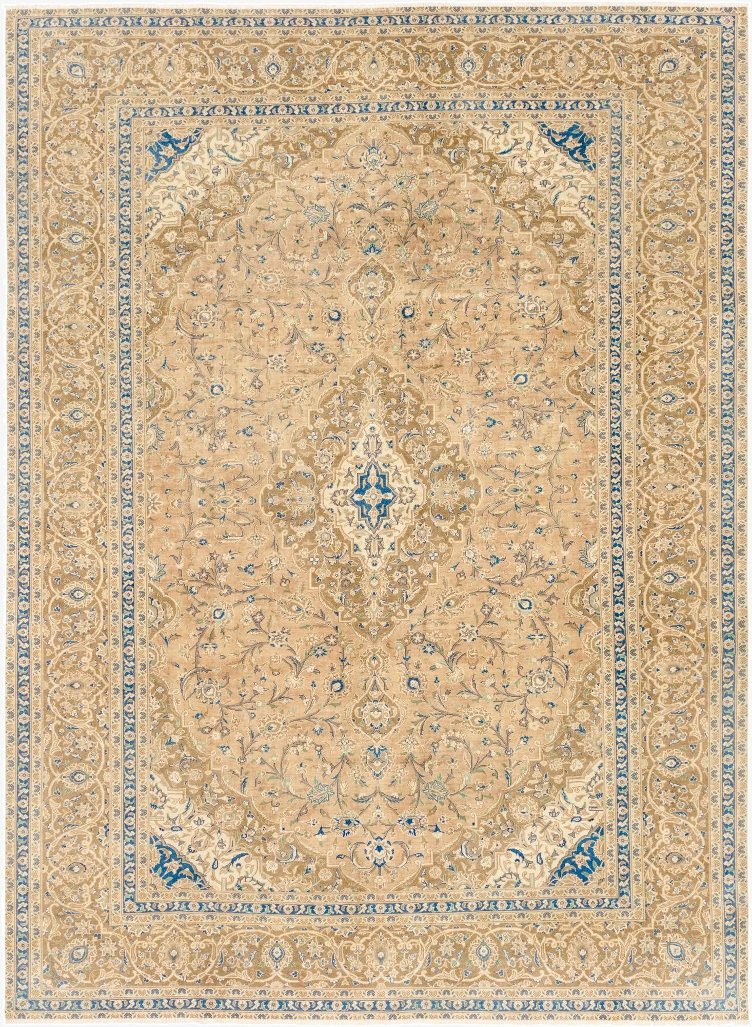 9' 5 x 12' 9  Hand Knotted Ultra Vintage Persian Wool Rug
