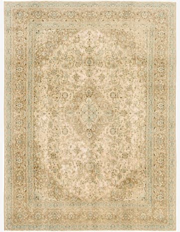 9' 4 x 12' 6 Hand Knotted Ultra Vintage Persian Wool Rug