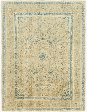 9' 5 x 12' 6 Hand Knotted Ultra Vintage Persian Wool Rug