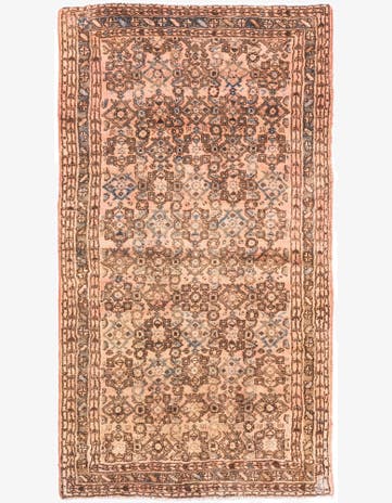 3' 5 x 6' 2 Hand Knotted Ultra Vintage Persian Wool Rug