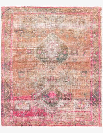5' x 6' Hand Knotted Ultra Vintage Persian Wool Rug