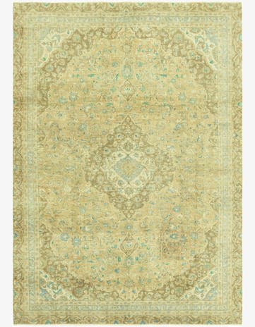 7' 9 x 11' 2 Hand Knotted Ultra Vintage Persian Wool Rug