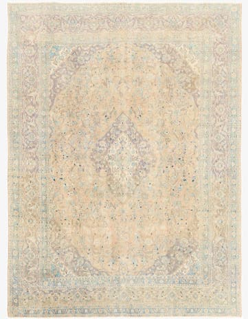 9' 4 x 12' 6 Hand Knotted Ultra Vintage Persian Wool Rug