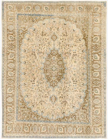 9' 6 x 12' 4 Hand Knotted Ultra Vintage Persian Wool Rug