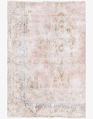 3' 7 x 5' 4 Hand Knotted Ultra Vintage Persian Wool Rug