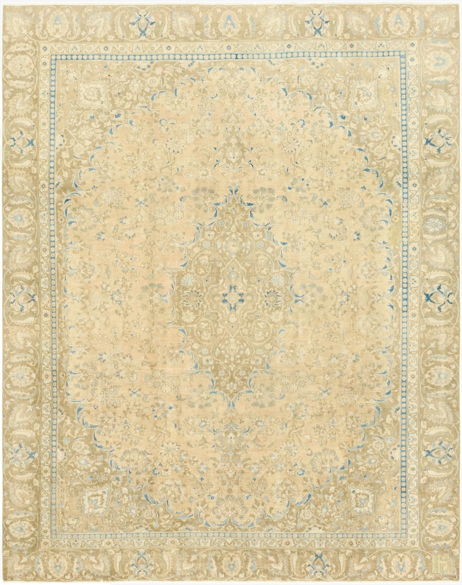 Primary image 8' 10 x 11' 5  Hand Knotted Ultra Vintage Persian Wool Rug