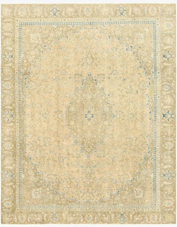 8' 10 x 11' 5 Hand Knotted Ultra Vintage Persian Wool Rug