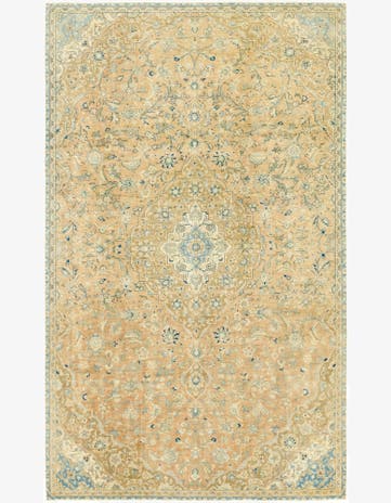 6' 9 x 11' 5 Hand Knotted Ultra Vintage Persian Wool Rug