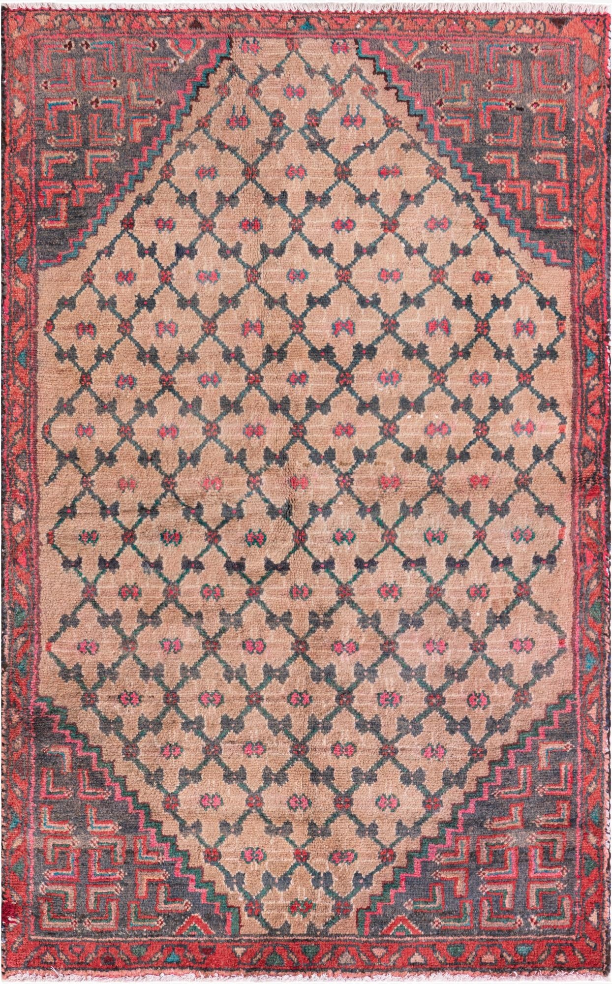 3' x 4' 9  Hand Knotted Ultra Vintage Persian Wool Rug