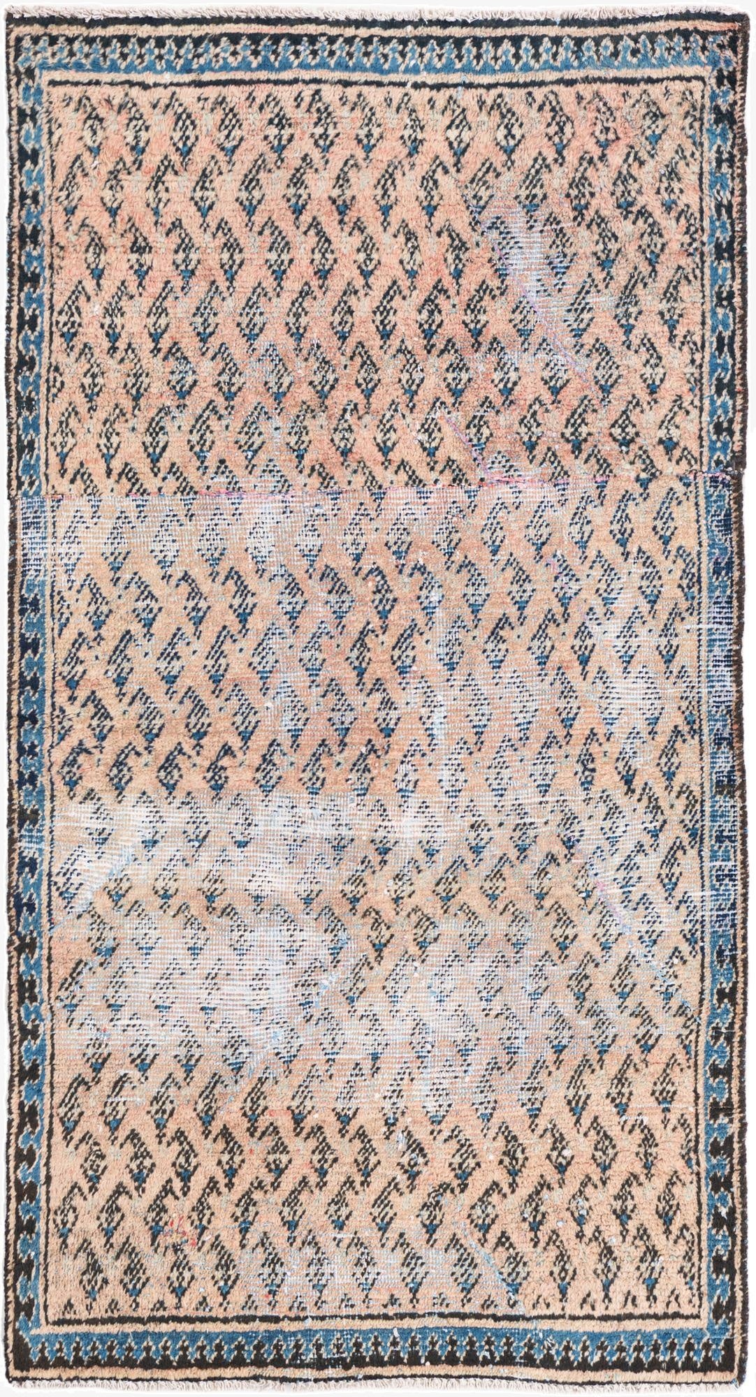 2' 9 x 5' 3  Hand Knotted Ultra Vintage Persian Wool Rug