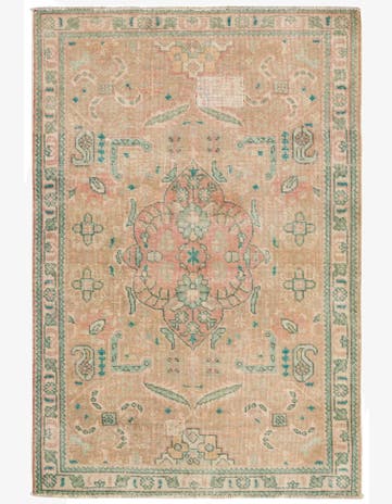 3' 3 x 4' 10 Hand Knotted Ultra Vintage Persian Wool Rug