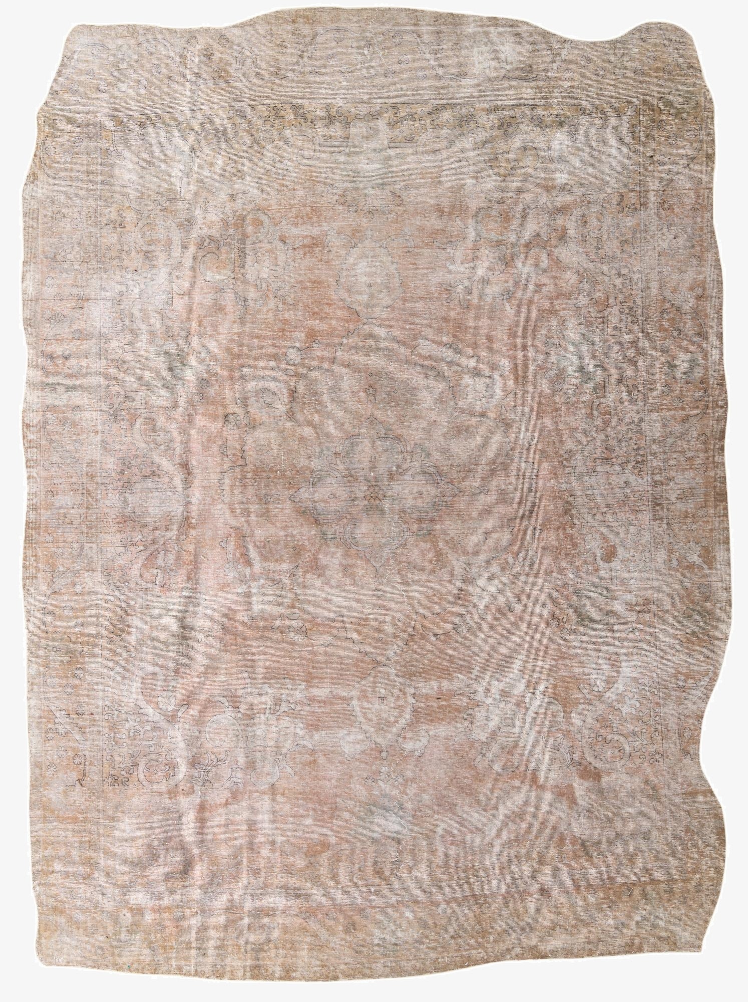 9' 4 x 12' 9  Hand Knotted Ultra Vintage Persian Wool Rug