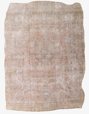 9' 4 x 12' 9 Hand Knotted Ultra Vintage Persian Wool Rug