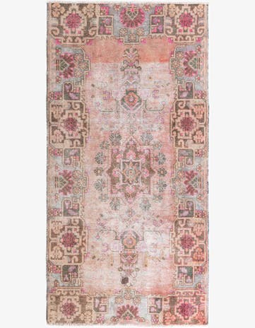3' 9 x 7' 5 Hand Knotted Ultra Vintage Persian Wool Rug