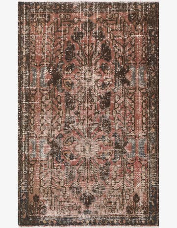 3' 3 x 5' 1 Hand Knotted Ultra Vintage Persian Wool Rug
