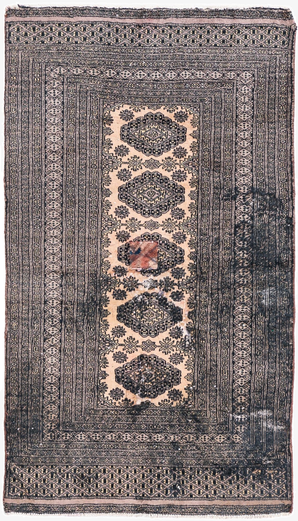 2' 10 x 5'  Hand Knotted Ultra Vintage Persian Wool Rug