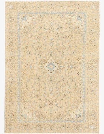 8' 8 x 12' 2 Hand Knotted Ultra Vintage Persian Wool Rug