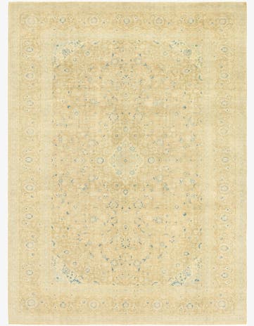9' 8 x 13' 2 Hand Knotted Ultra Vintage Persian Wool Rug