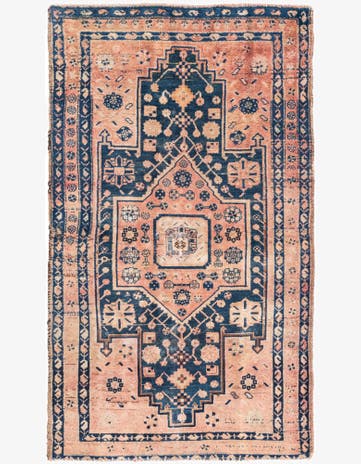 3' 10 x 6' 9 Hand Knotted Ultra Vintage Persian Wool Rug