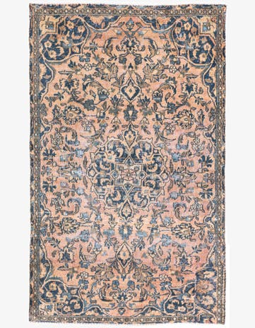 3' 3 x 5' 5 Hand Knotted Ultra Vintage Persian Wool Rug