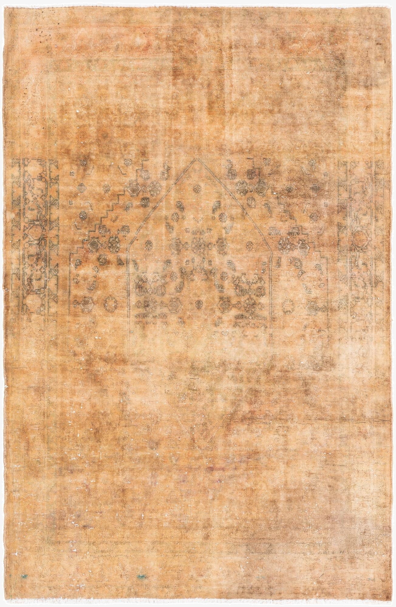 Primary image 3' 5 x 5'  Hand Knotted Ultra Vintage Persian Wool Rug