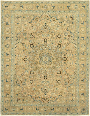 9' 6 x 12' 2 Hand Knotted Ultra Vintage Persian Wool Rug