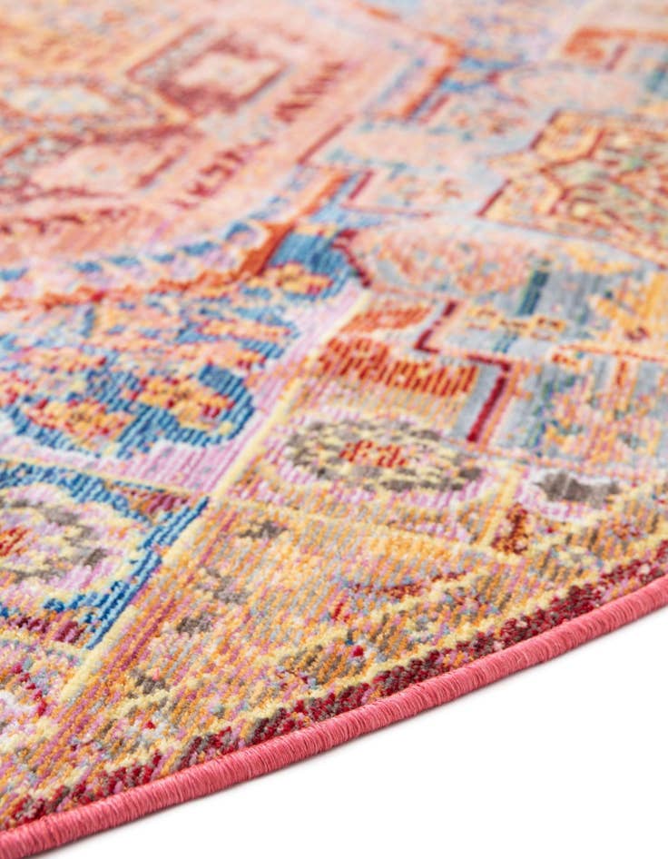 Detail image of 6' x 6' Aqua Round Rug