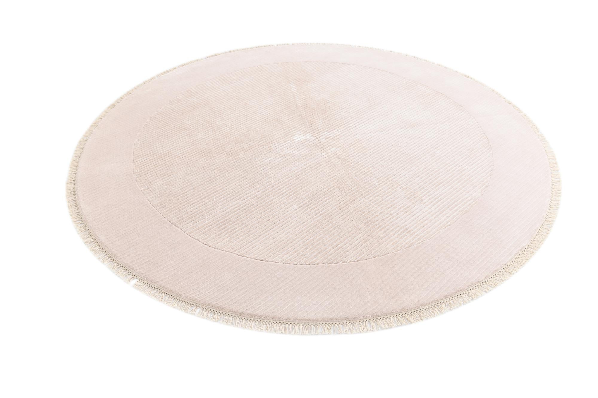 6' 6 x 6' 6 Hand Knotted Darya Wool Round Rug