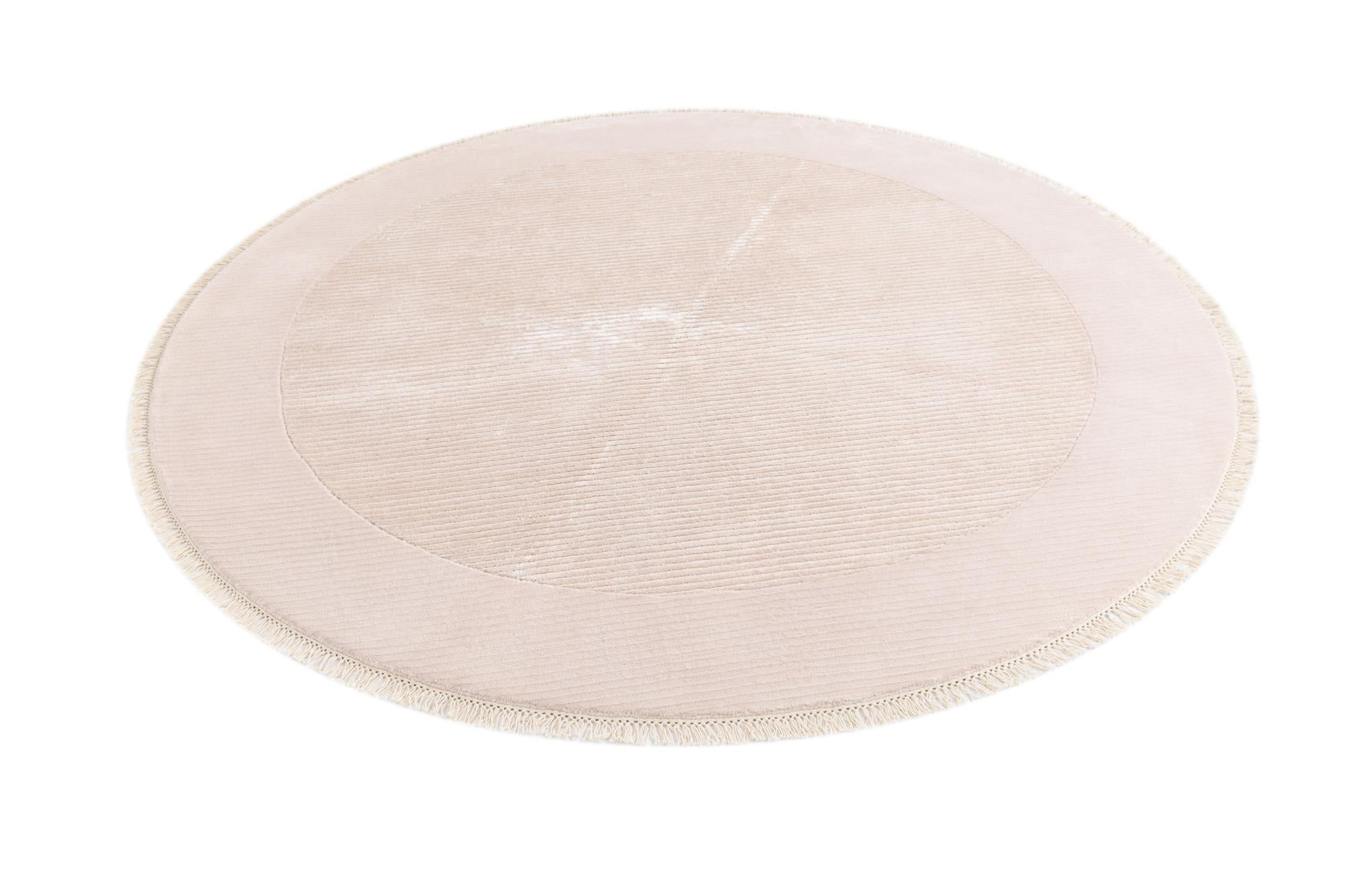 6' 6 x 6' 6 Hand Knotted Darya Wool Round Rug