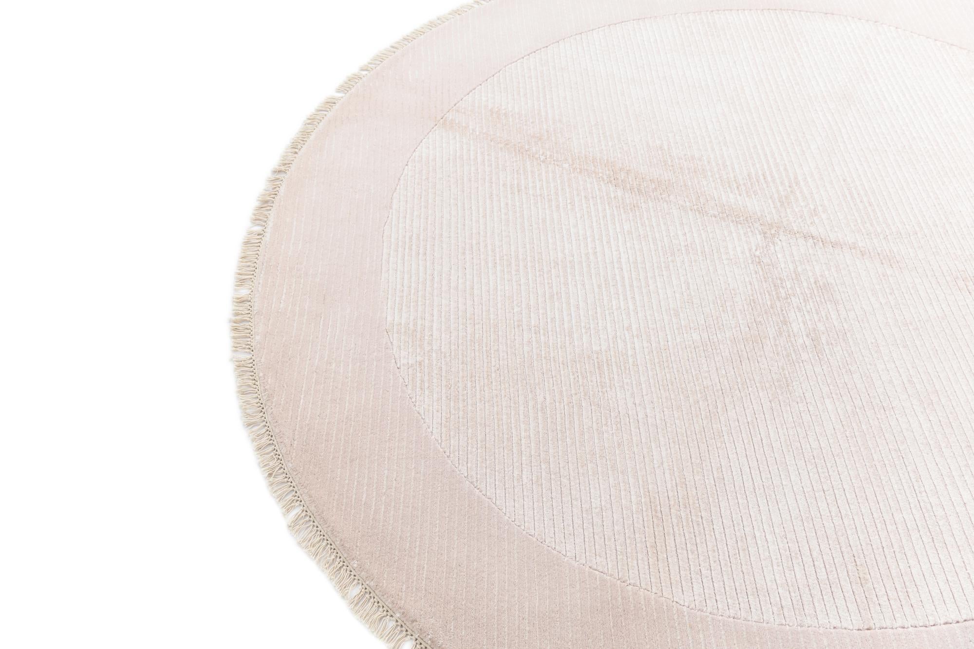 6' 6 x 6' 6 Hand Knotted Darya Wool Round Rug