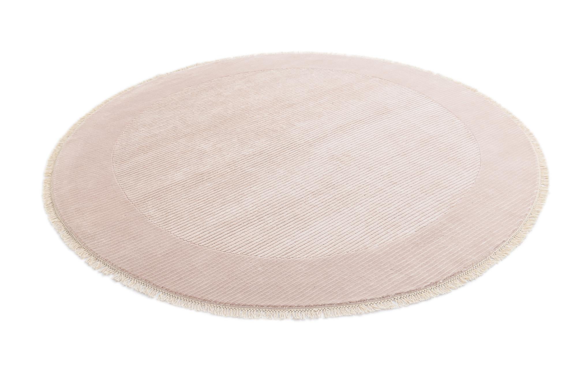 6' 6 x 6' 6 Hand Knotted Darya Wool Round Rug