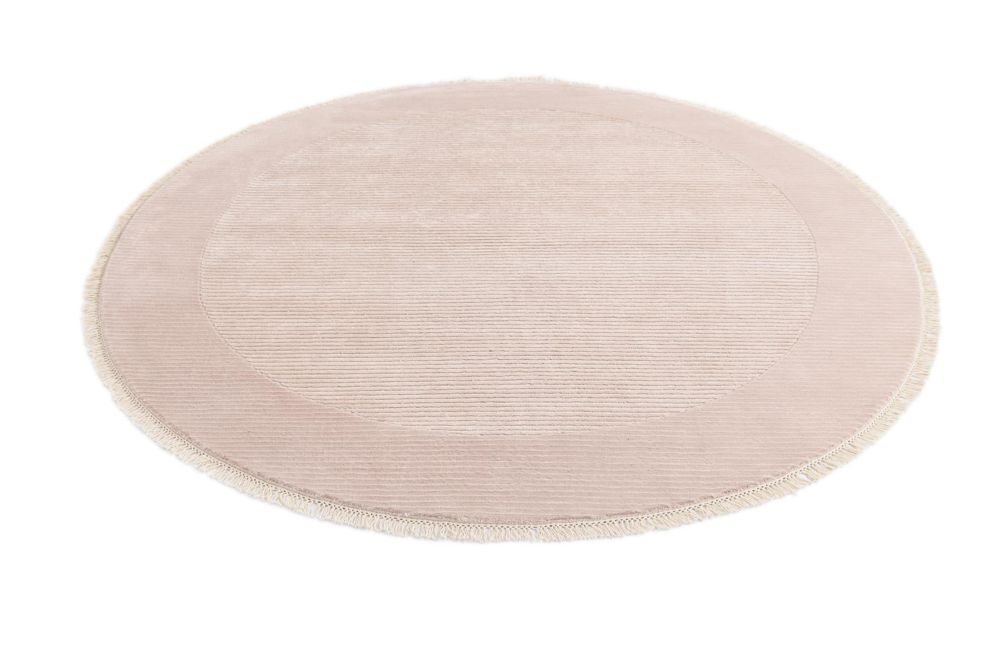 6' 6 x 6' 6 Hand Knotted Darya Wool Round Rug