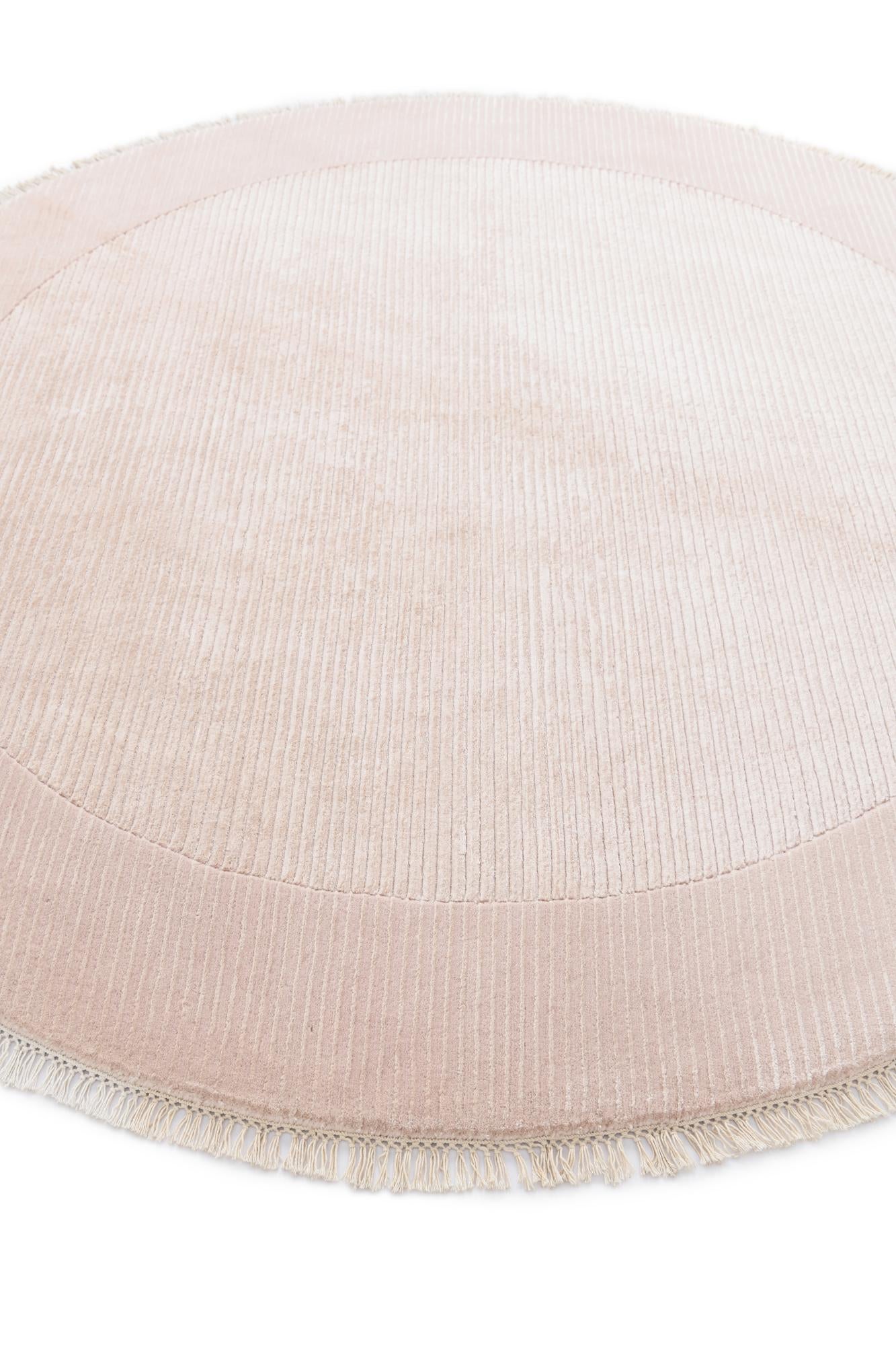 6' 8 x 6' 8 Hand Knotted Darya Wool Round Rug