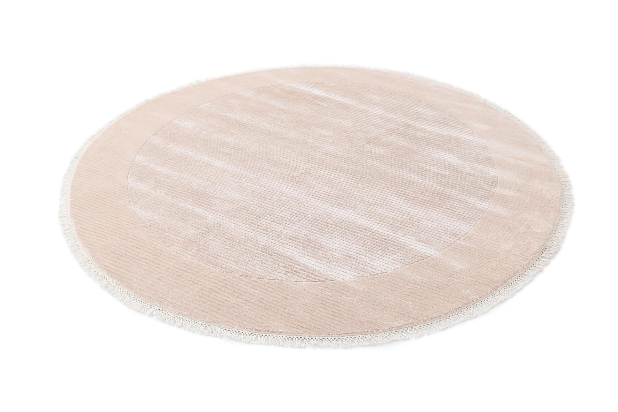 6' 7 x 6' 7 Hand Knotted Darya Wool Round Rug
