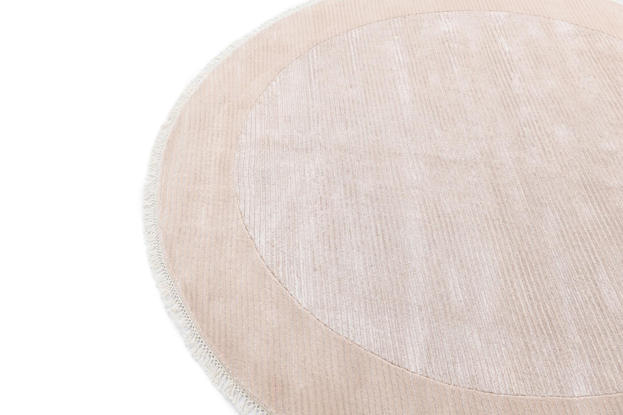 6' 7 x 6' 7 Hand Knotted Darya Wool Round Rug