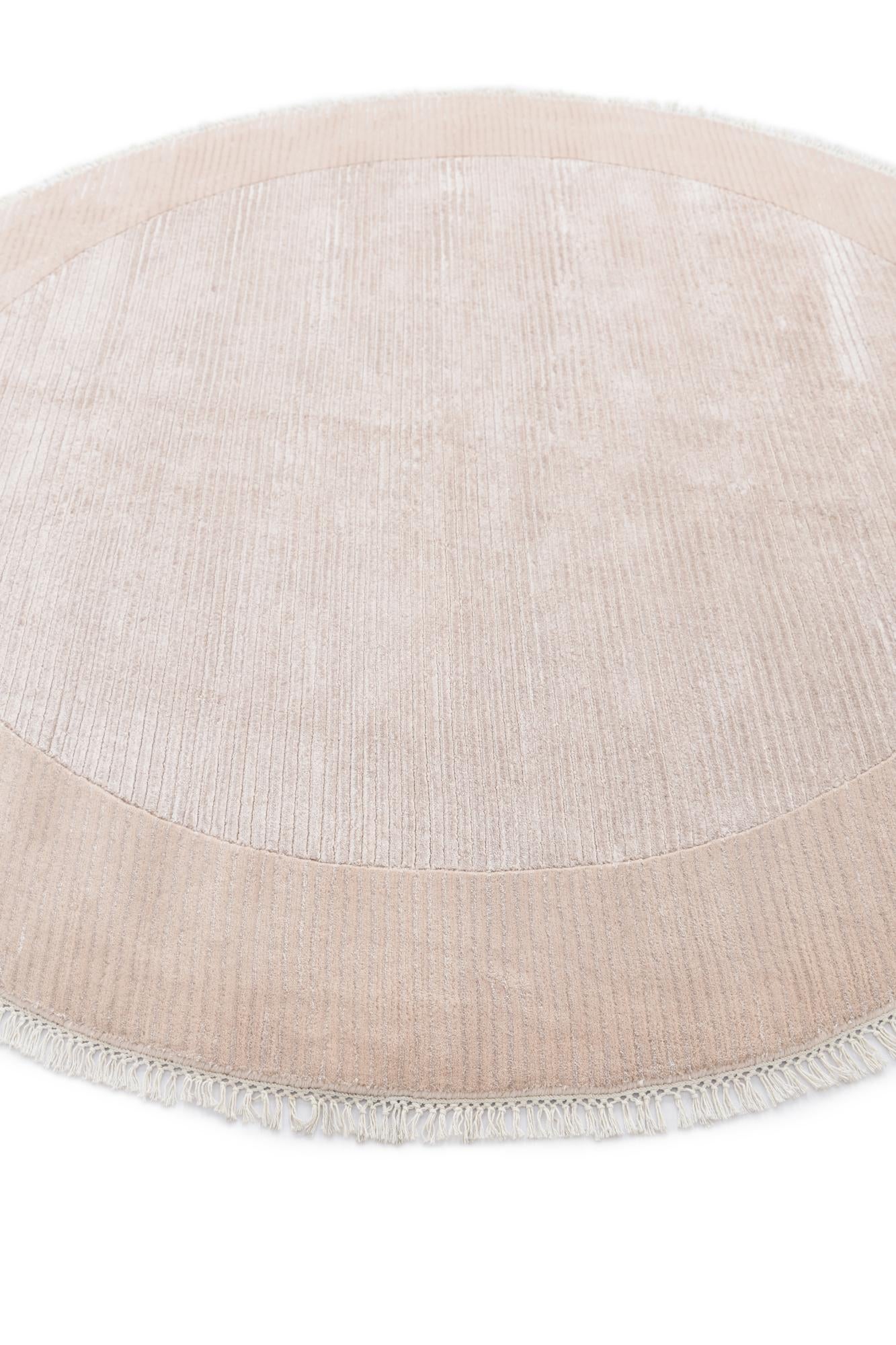 6' 7 x 6' 7 Hand Knotted Darya Wool Round Rug