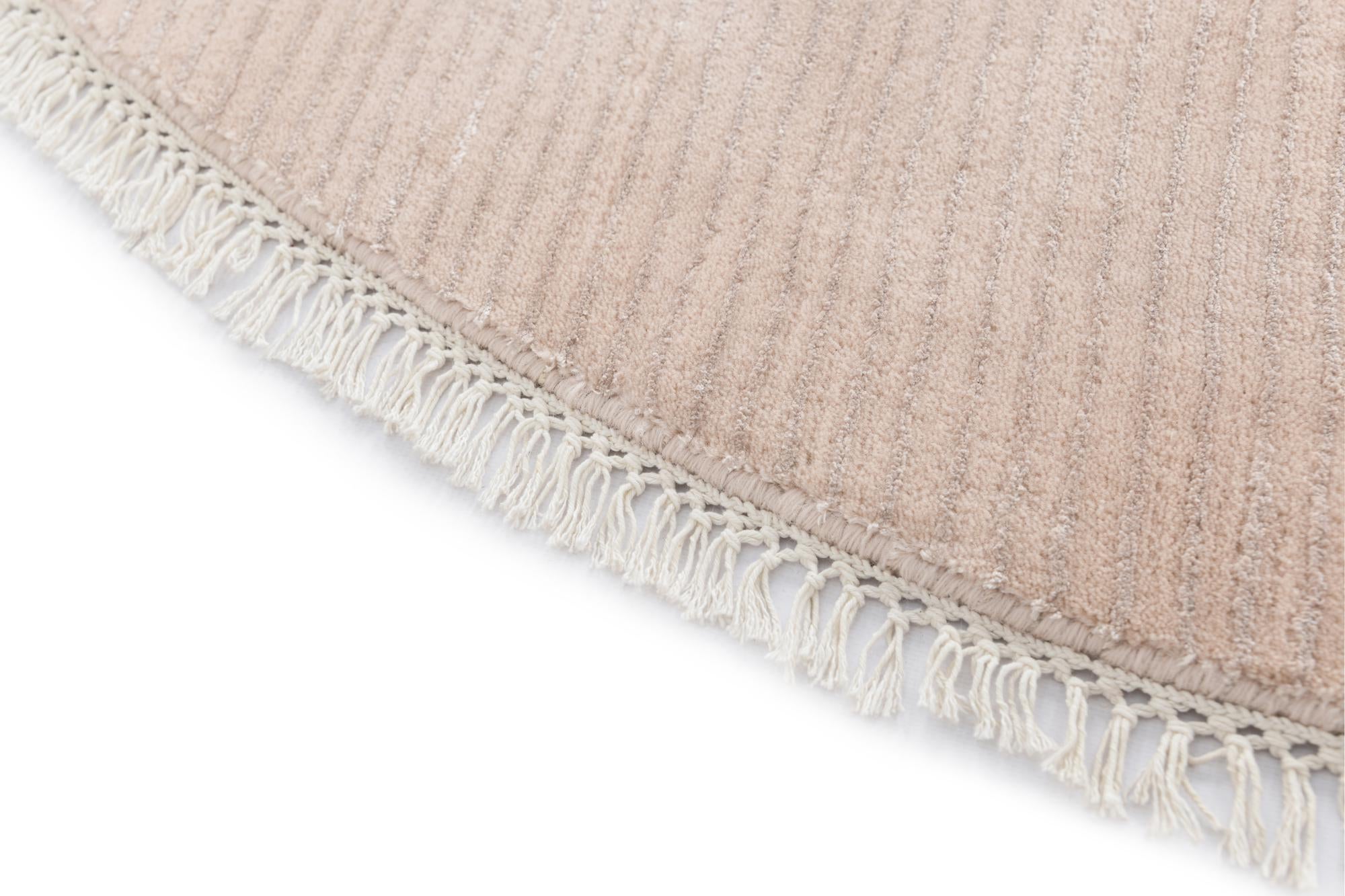6' 7 x 6' 7 Hand Knotted Darya Wool Round Rug
