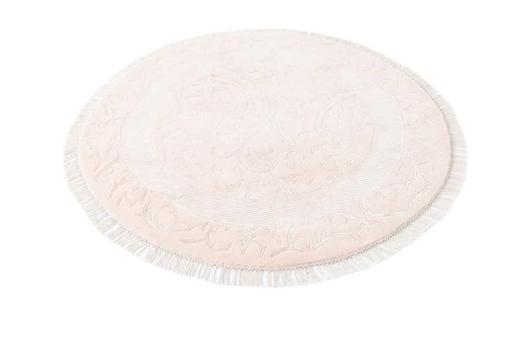 Detail image of 4' 10 x 4' 10 Hand Knotted Darya Wool Round Rug