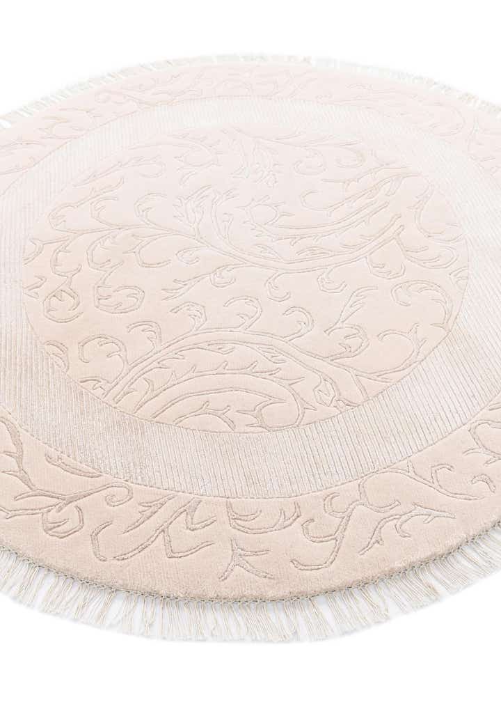 4' 10 x 4' 10 Hand Knotted Darya Wool Round Rug