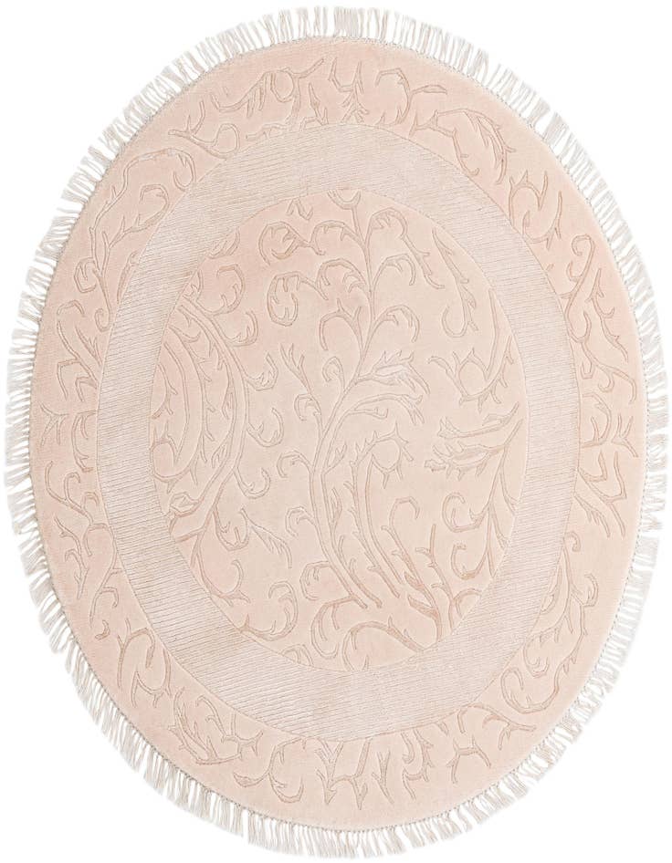 Detail image of 4' 10 x 4' 10 Hand Knotted Darya Wool Round Rug
