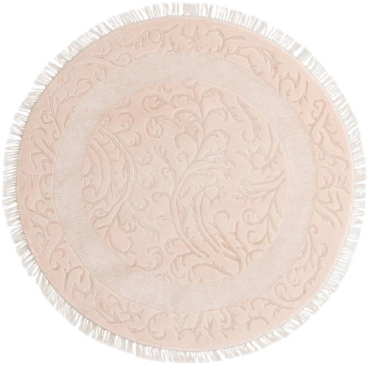 Detail image of 4' 10 x 4' 10 Hand Knotted Darya Wool Round Rug