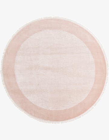 6' 9 x 6' 9 Hand Knotted Darya Wool Round Rug