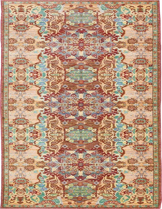 Detail image of 2' 7 x 9' 10 Aqua Runner Rug