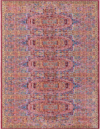 Detail image of 2' 7 x 13' Aqua Runner Rug