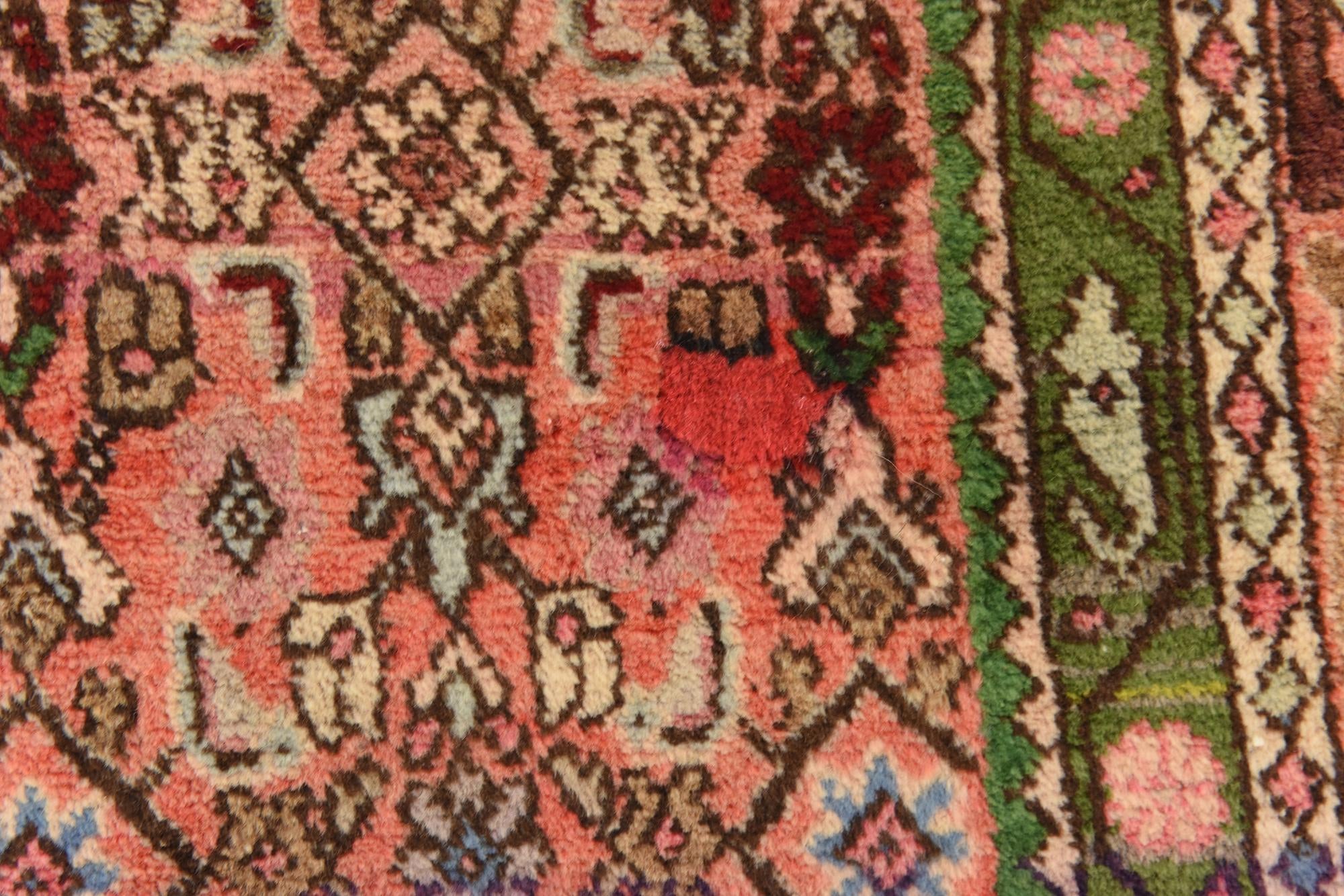 4' 7 x 9' 9 Hand Knotted Bidjar Persian Wool Runner Rug